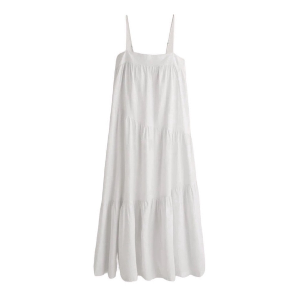 Abercrobmie White Maxi Dress
